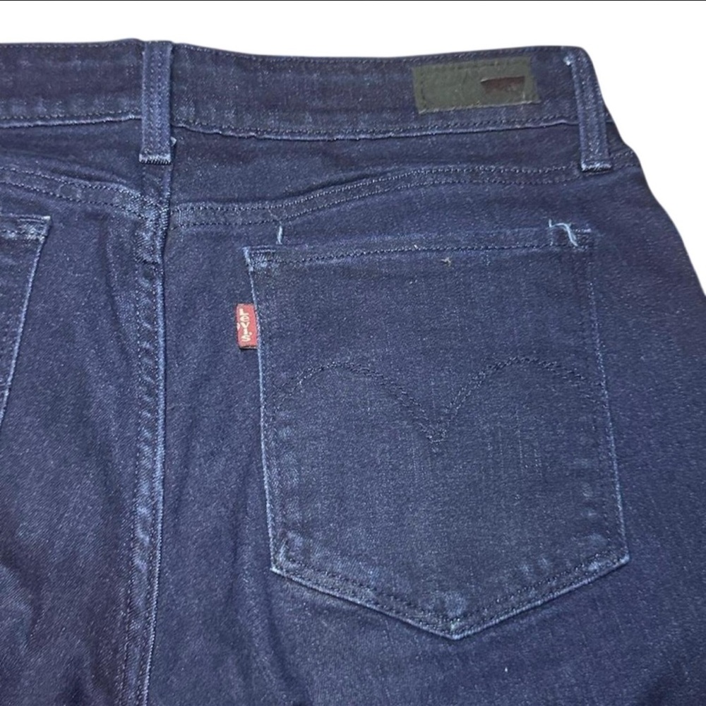 Levi’s Women’s Demi Curve Modern Rise Dark Indigo Denim Skinny Jeans — Size 8/29 - Picture 4 of 6
